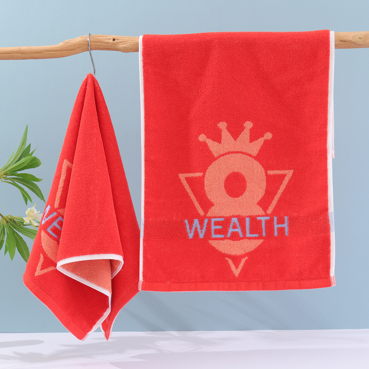 Picture of Gaoyang factory cotton European flower towel soft absorbent large face towel supermarket gift wholesale face towel household towel