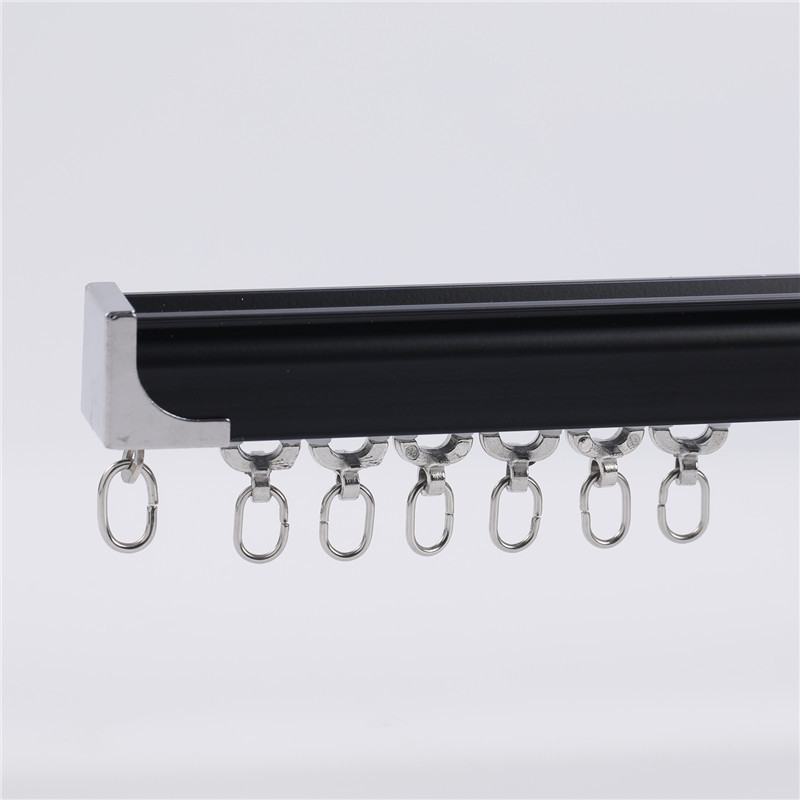 Picture of [Drop Shipping] Aluminum Alloy Silent Curtain Track Double Track Silent Slide Rail Single Track Double Track