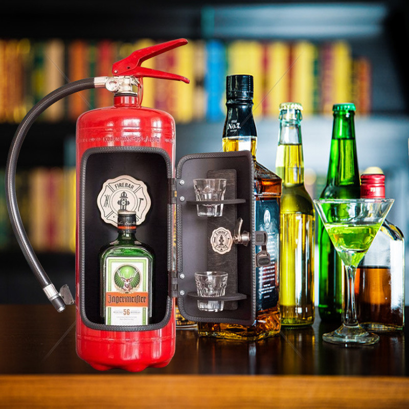 Picture of Cross-Border New Fireextinguishermini Bar Mini Fire Extinguisher Wine Box Portable Wine Cabinet Wine Storage Box