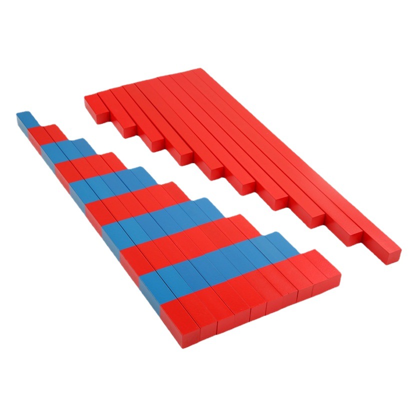 Wooden Enlightenment Early Education Mathematics Small Wooden Stick Kindergarten Color Cognitive Educational Toys Building Blocks Puzzle Mathematics Enlightenment