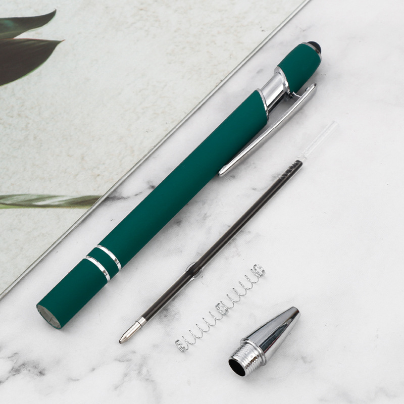 Picture of high quality Meiji Pen Metal Press Pen Aluminum Pen Capacitor Ballpoint Pen Handwriting Touch Screen Pen Advertising Gift Pen