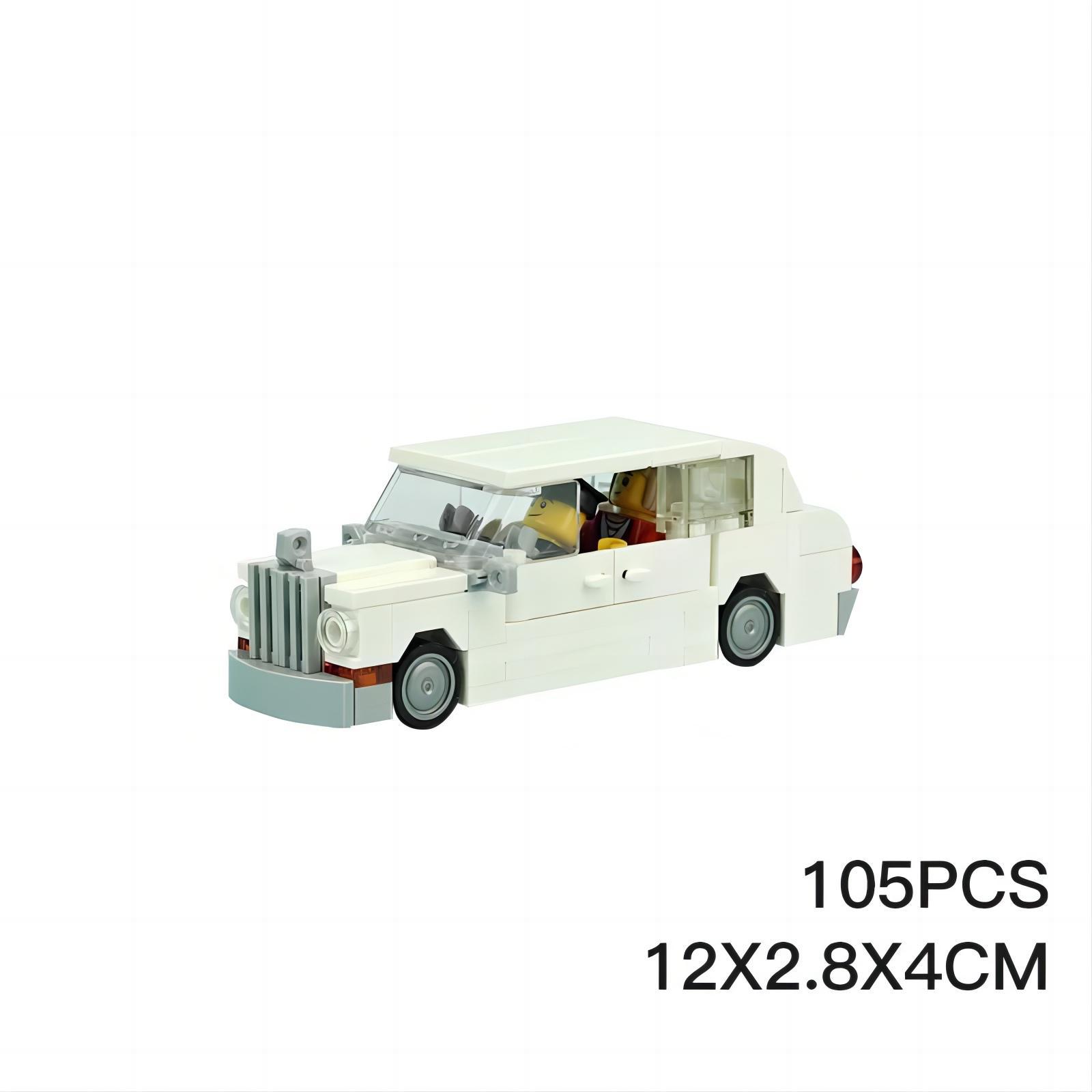 Picture of Compatible with Lego FUTURE MOC puzzle assembling building blocks assembling building blocks 19065 white luxury car toys