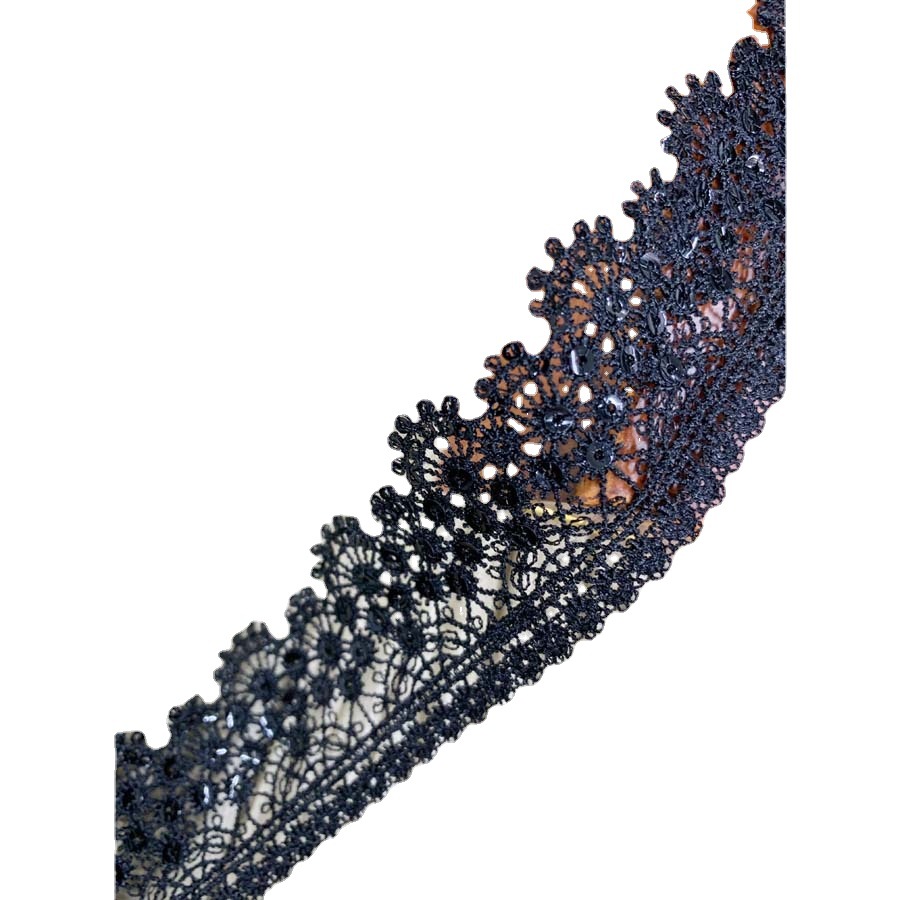 Polyester barcode home soft ornaments clothing in stock wholesale embroidered lace clothing accessories water soluble beads lace