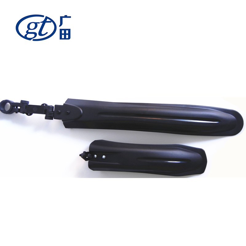 Guangtian Bicycle Mudguard Mountain Bike Rain Guard Lengthened Mud Tile Removal Bicycle Equipment Long Bright Plastic Card Accessories