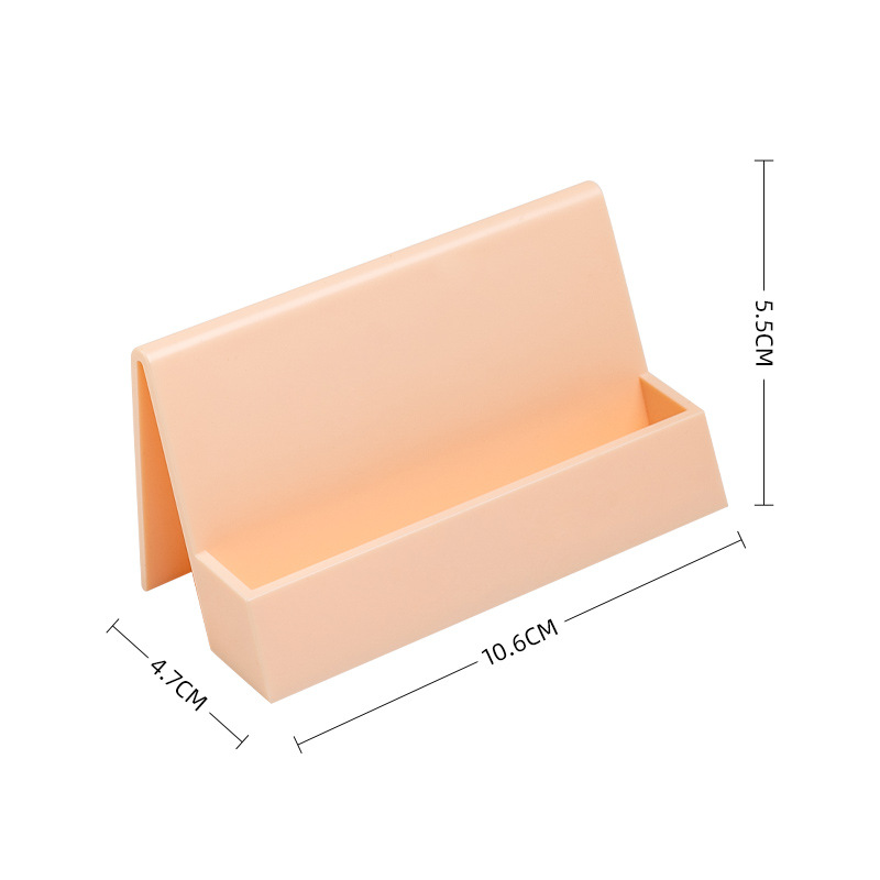 Picture of Creative card case card holder desktop business card storage box plastic wholesale business card display stand