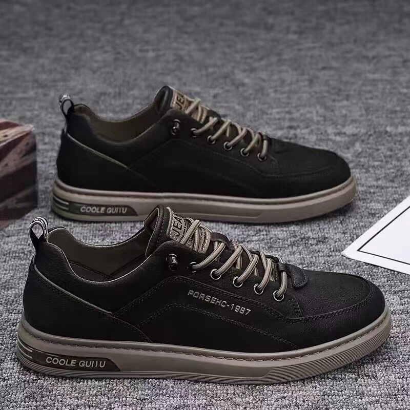 Picture of Men's Shoes 2025 New Summer Men's Casual Leather Shoes Korean Style Trendy Easiest for Match Sports Shoes Men's Small White Shoes