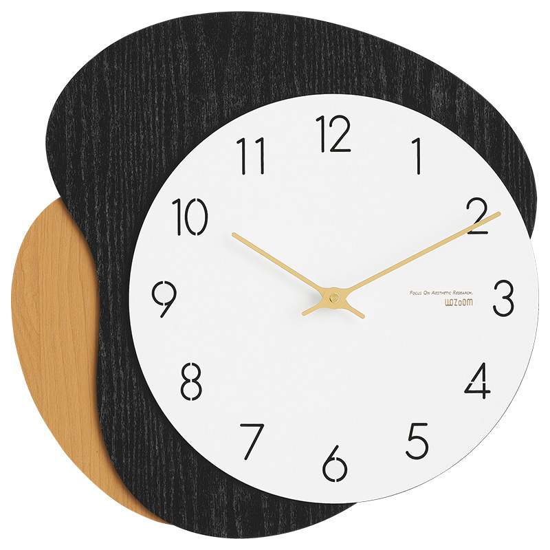 Picture of Wozoom No Punching Home Fashion Clock Modern Simple Popular Clock Living Room Creative Accessible Luxury Wall Clock