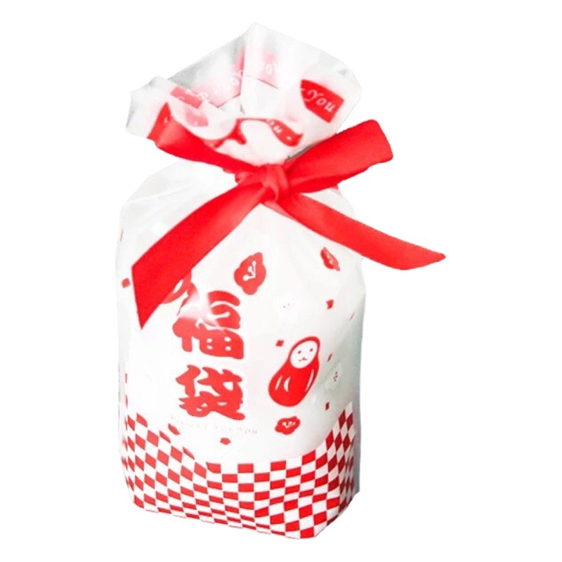 Drawstring Cookie Bag Christmas New Year Lucky Bag Drawstring Pouch Snowflake Pastry Nougat Gift Bag New Year Gift Pack