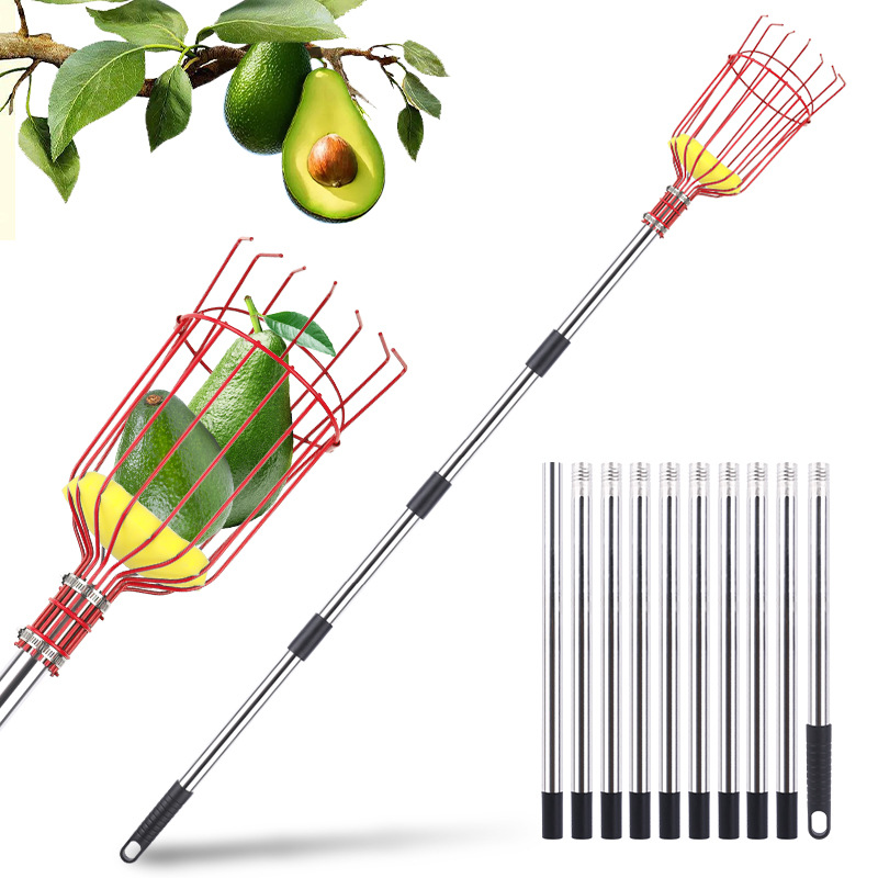 Fruit Picker, Cross-Border Garden Fruit Picker, Long Pole Fruit Picker, Apple and Plum Picker, High-Altitude Fruit Picker