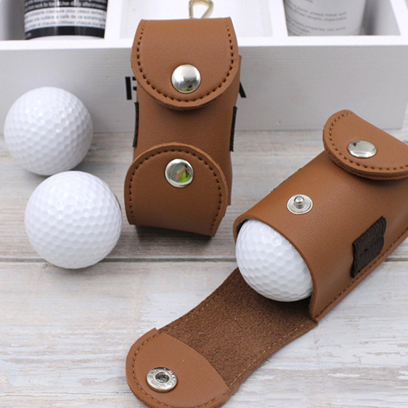 Waist-Mounted Golf Bag Pu Leather Golf Bag Golf Accessories Leather Case Waterproof Material Trendy Sports