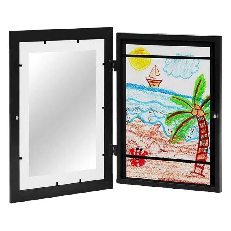 Flip Photo Frame KidsArtFrame Cross-border Hot Selling Children's Art Magnetic Frame Storable Photo Frame