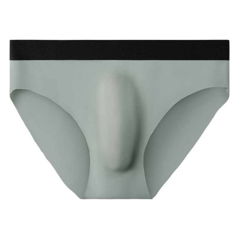 Men's Underwear Men's Ice Silk Traceless Breathable Ultra-thin Briefs Summer Ice Cool Soft and Comfortable Underpants for Boys