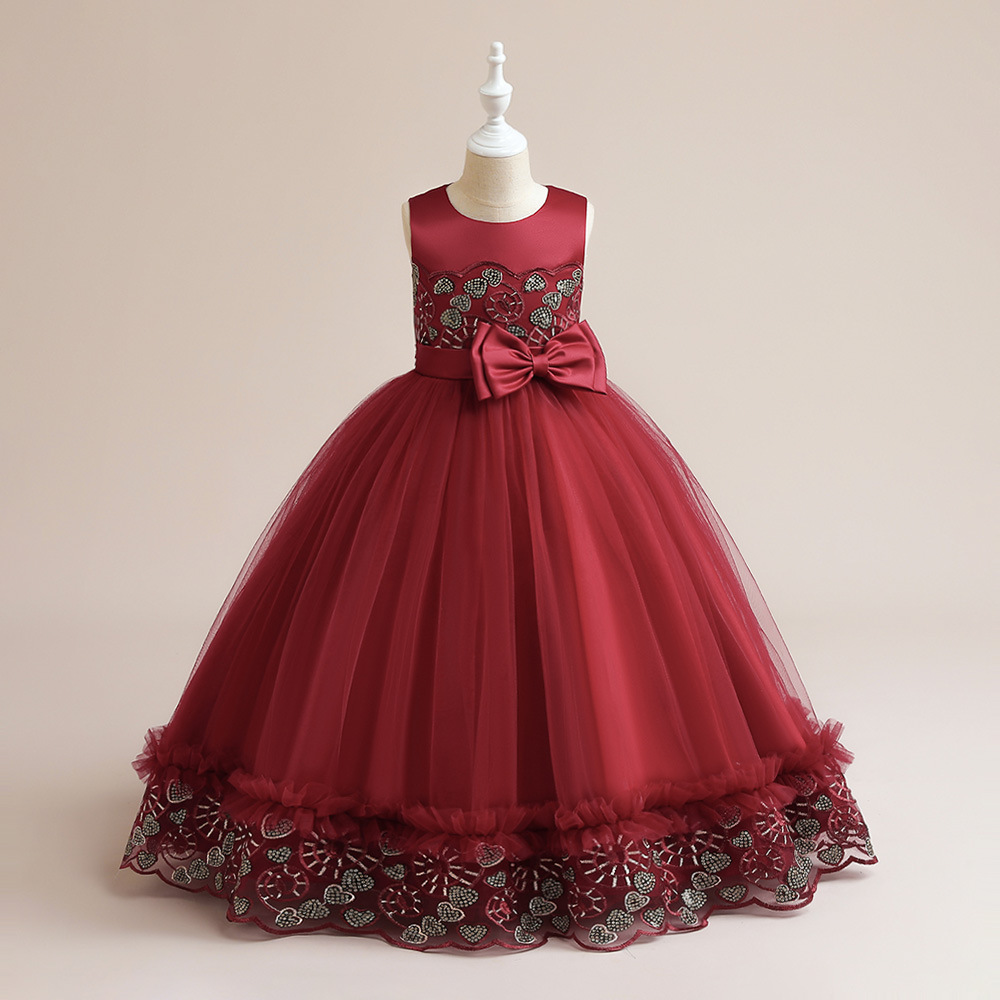 Picture of Children's Dress 2025 New Sequined Girls Catwalk Tutu Evening Dress Small Host Piano Performance Clothing Summer
