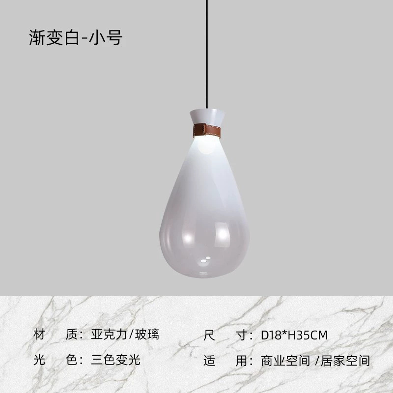 Picture of Nordic Creative Designer Glass Chandelier Advanced Sense Bedroom Restaurant Hotel Homestay Light Luxury Decorative Bar Table Lamp