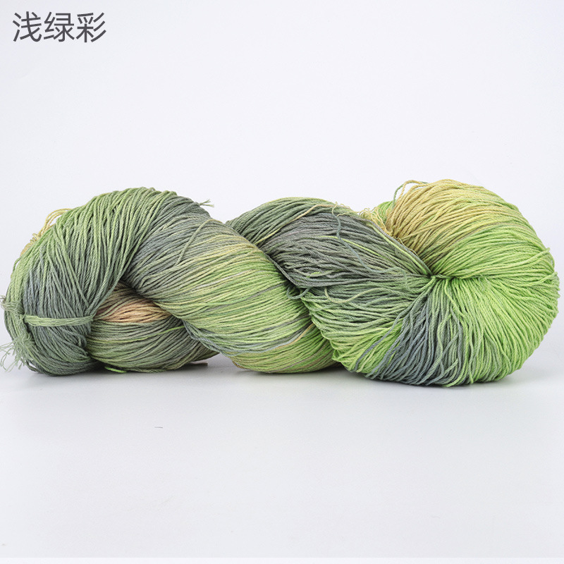 Picture of Cross-border hot-selling segment dyed Tencel flax thread handmade diy color halo fashion yarn wool group wholesale