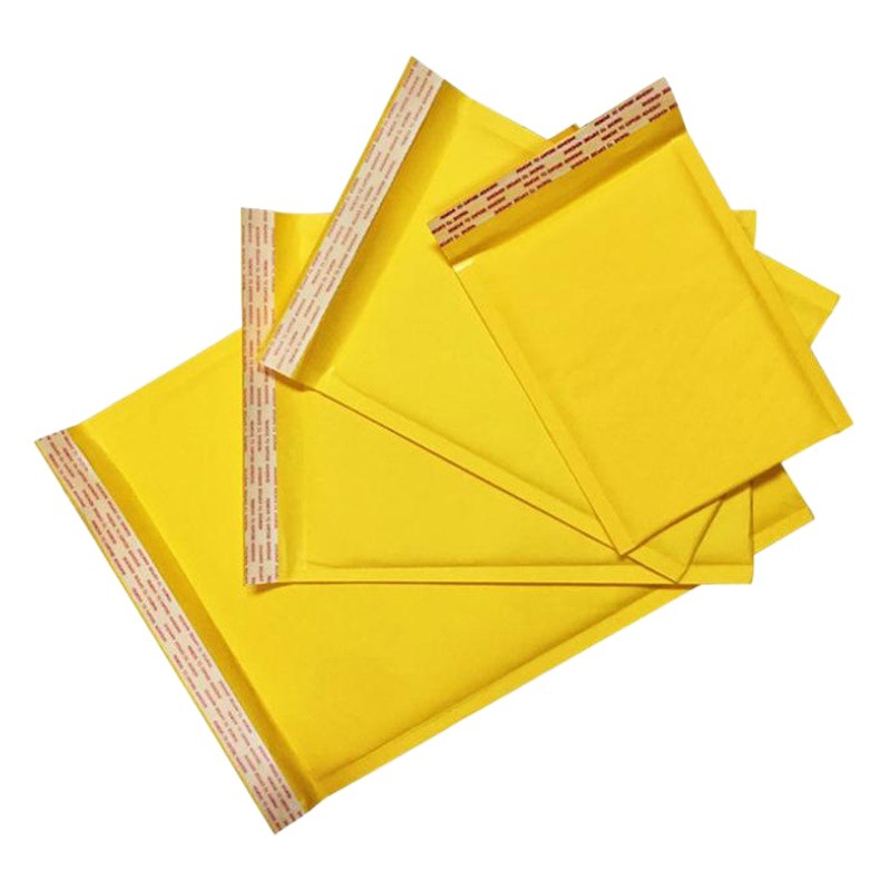 Brown Packing Paper Bubble Bag Yellow Thickened Express Bag Packaging Bubble Envelope Bag Foam Packaging Bag Spot Wholesale
