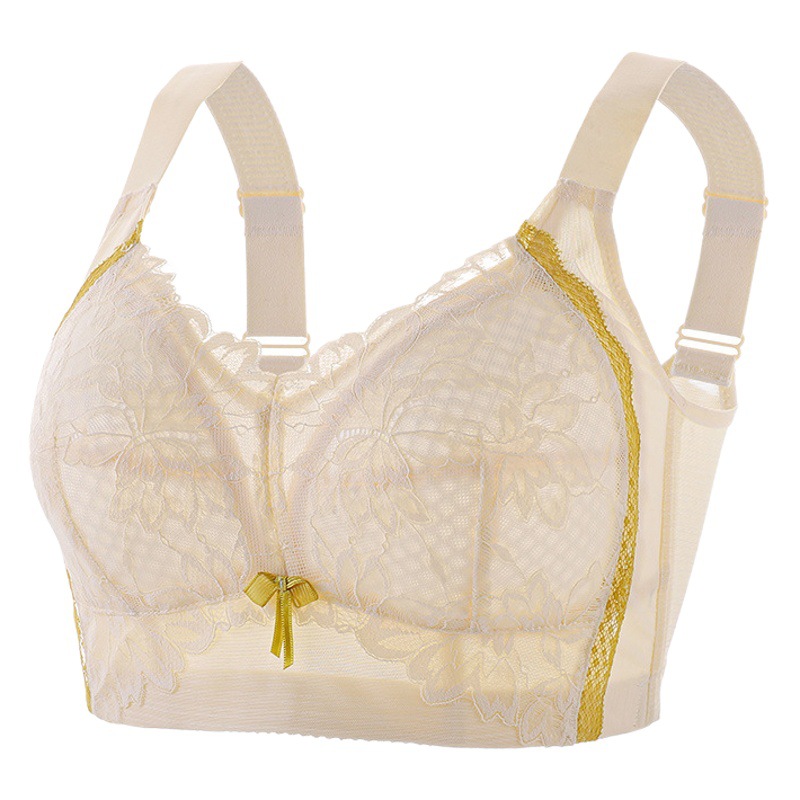 Thin Intimates for Women with Full Cup, Large Breasts, Small Breasts, Slimming Look, Secondary Breasts, Anti-Sagging Bra, Push-Up Adjustable Bra