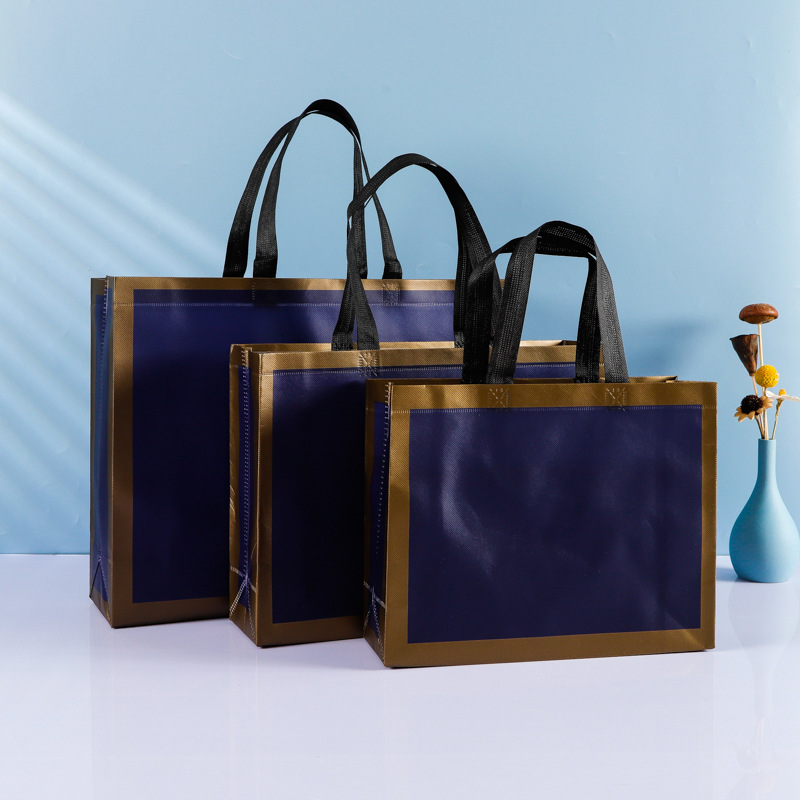 Factory in stock stitching Phnom Penh non-woven handbag advertising bag shopping garment bag can be customized logo