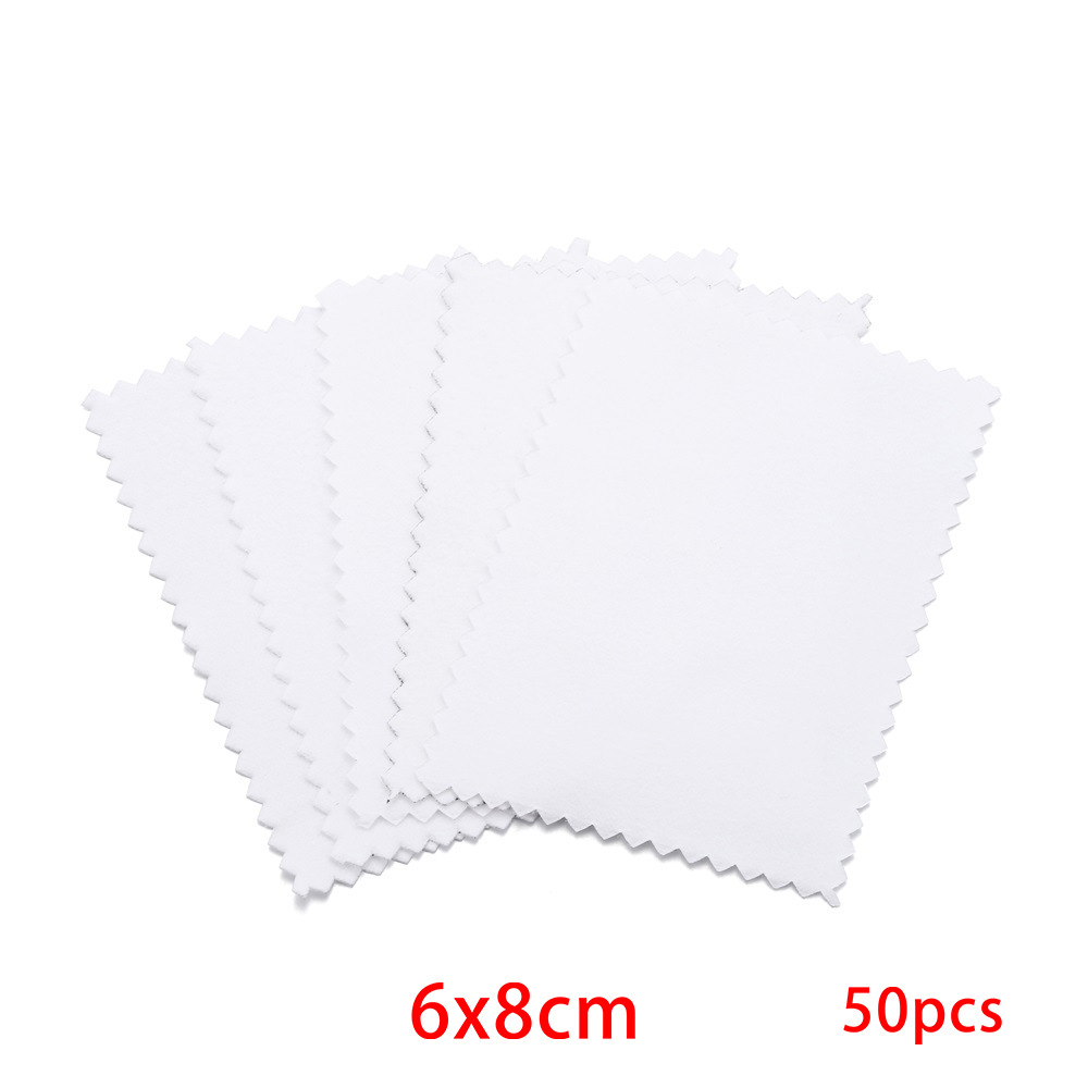 Picture of Jewelry Maintenance Square Marble Pattern Silver Wipe Double-sided Mirror Wipe Cloth Silver Gauze Suede Bright Silver Cloth