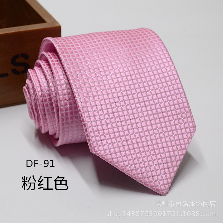 Picture of Tie business formal men's tie polyester yarn Arrow 8cm business tie