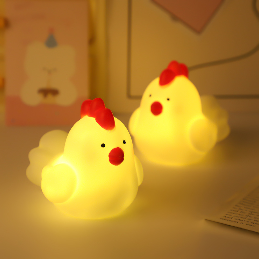 Picture of Creative Cartoon Chick Night Light Home Bedroom Bedside Sleep Night Light Dormitory Atmosphere Light Children's Luminous Toys