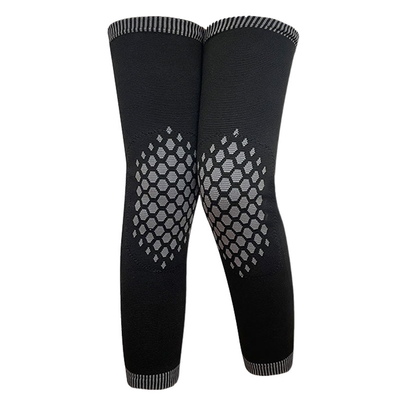 Long Japanese Breathable Graphene Knee Pad Warm Mai Grass Lined Nylon Knee Pad Cover Air-conditioning Room Breathable Leg Pad