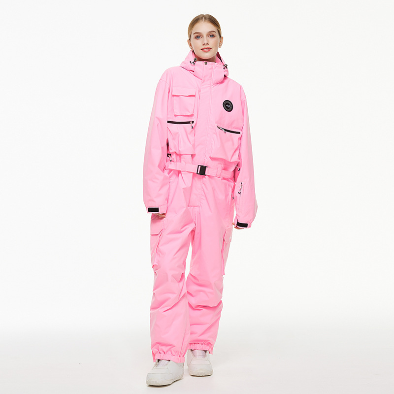 Picture of Men's and Women's Looser 24-25 Snow Season Waterproof Warm Snowboard American-style One-part Ski Suit