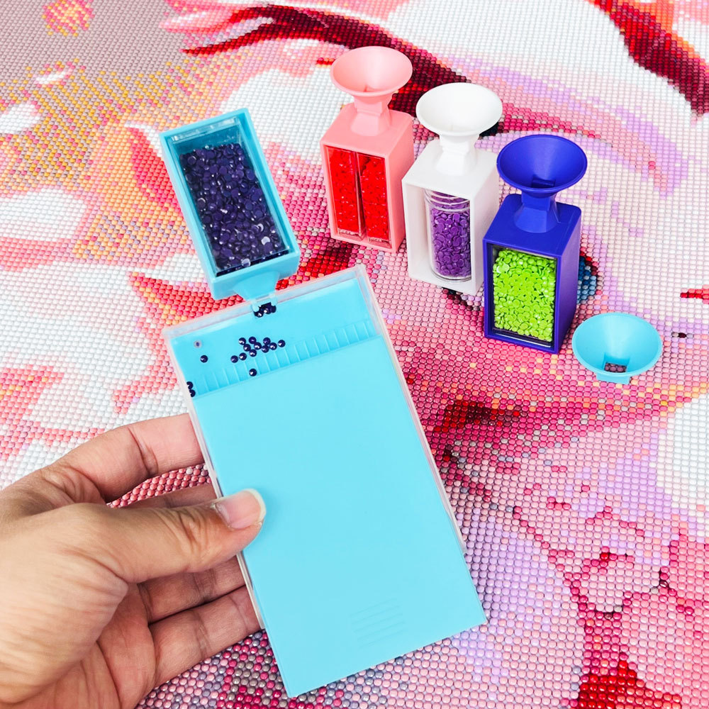 Diamond painting box leakage drill square drill round drill new funnel turn drill disc DIY reverse drill sieve drill combination tool
