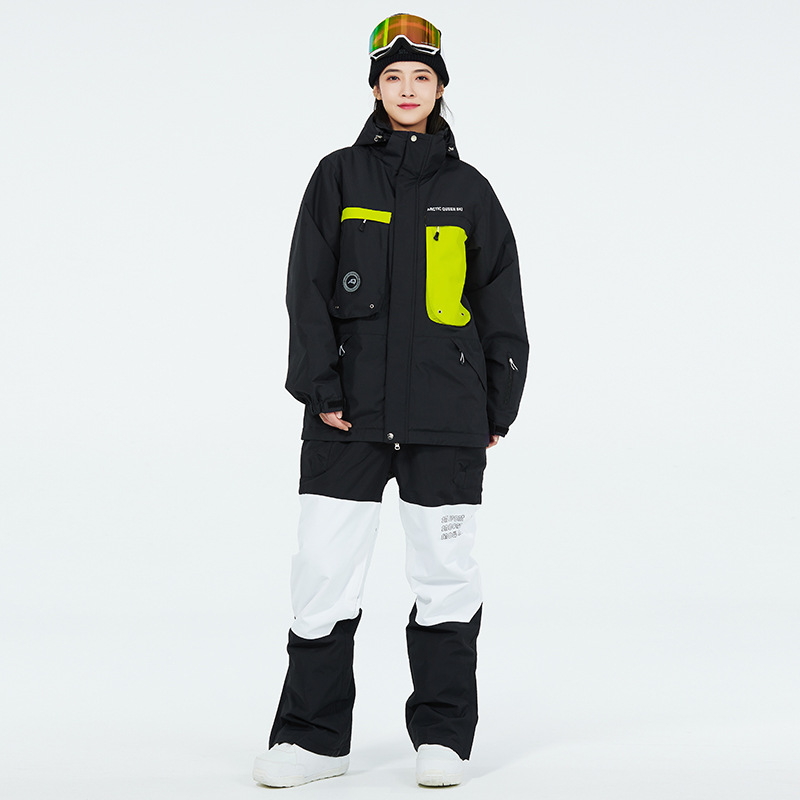 Picture of Women's Ski Suit Men's Winter Outdoor Windproof Waterproof Warm Thickened New Arrival Snowboard Double Ski Suit