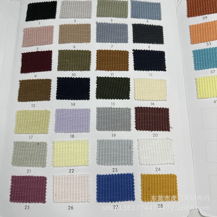 Spot supply of knitted hemp cotton pit 230g polyester cotton slub pit rib hemp cotton slub pit fabric