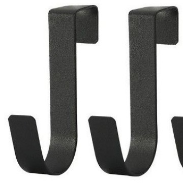 Picture of S-Shaped Black Hook Hook Hat Storage Hook Kitchen Clothes Hook Clothes Hanging Bag S Hook Artifact Small
