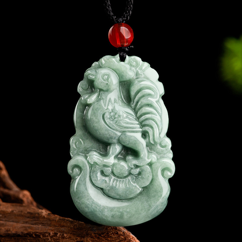 Picture of Myanmar A natural jade jade pendant 12 zodiac pendant 12 zodiac pig pendant jade direct cordless