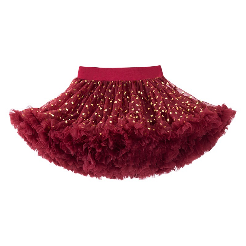 Lingfeng Clothing Summer Kidsren's Mesh Skirt Girls Skirt Tutu Skirt Girls Princess Skirt Performance Dress Skirt