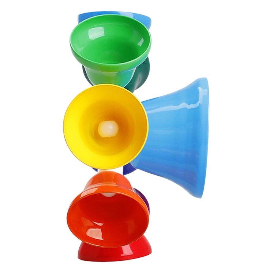 Orff Percussion Eight-tone Rotating Clock with Rattling Stick Children's Educational Toys 8-tone Class Bell Rattling Clock Melody Clock