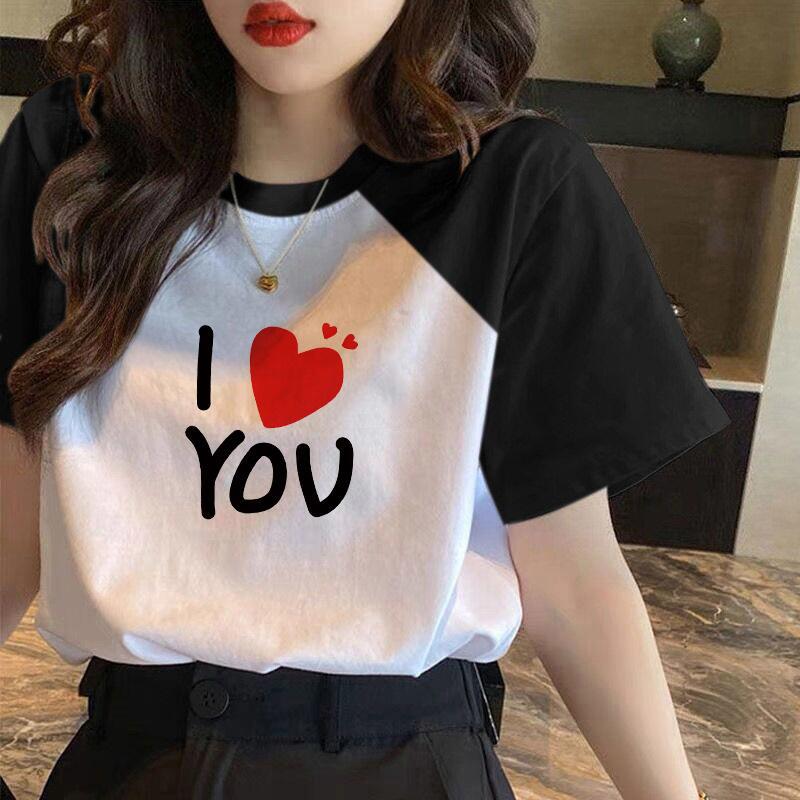 [100 Cotton] Summer Korean round neck raglan T-shirt 2024 cotton plus size loose casual short sleeve bottoming shirt women's clothing