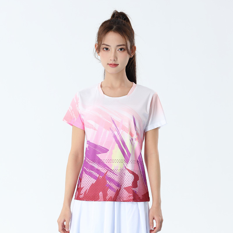 Picture of 2025 New Badminton Suit Women's Suit Quick-Drying Korean Version Men's Volleyball Table Tennis Game Training Team Suit Printing
