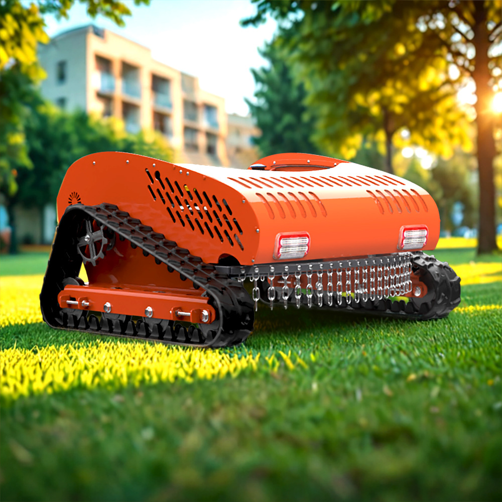 Fully Automatic Remote Control Lawn Mower Crawler Type Slope Dam Lawn Weeder Wireless Remote Control Lawn Mower