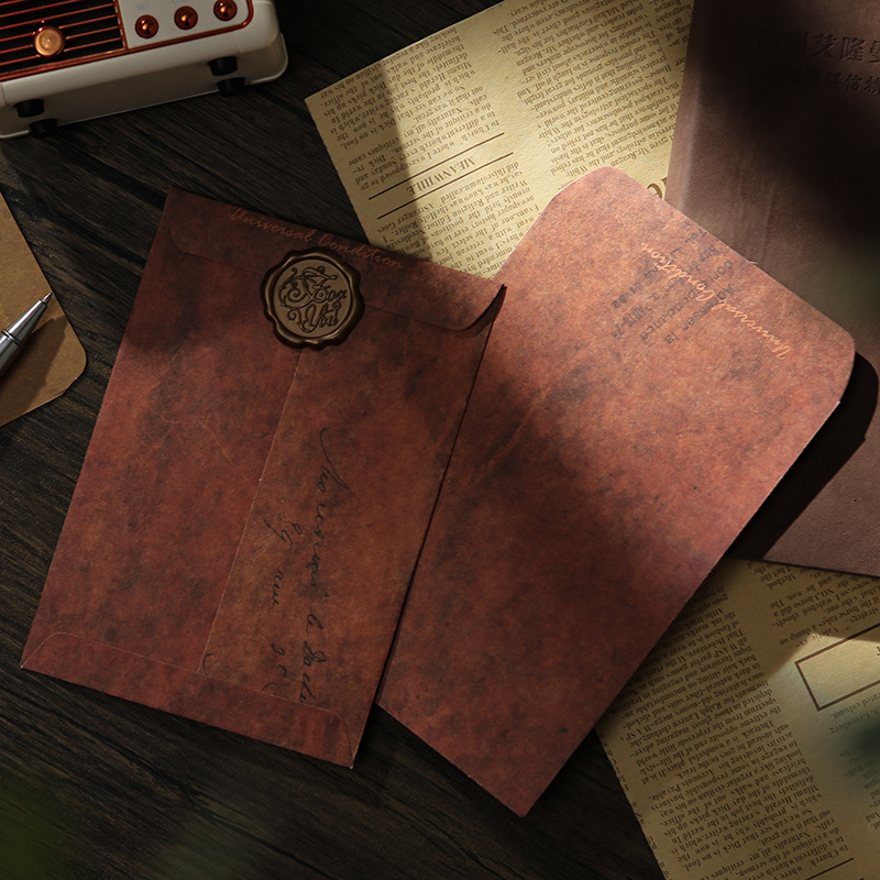 Picture of Retro envelope antique do old creative Kraft paper manufacturers envelope bag storage special paint envelope