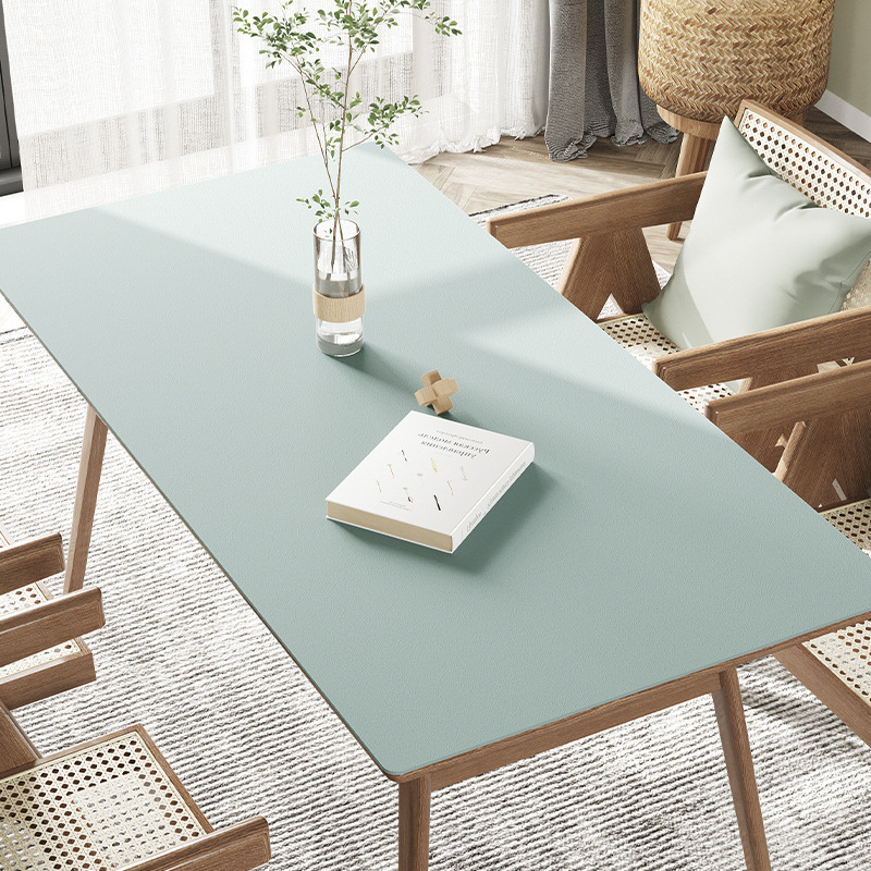 Picture of Spot solid color leather table mat table mat pvc leather waterproof oil-proof coffee table mat tablecloth wholesale