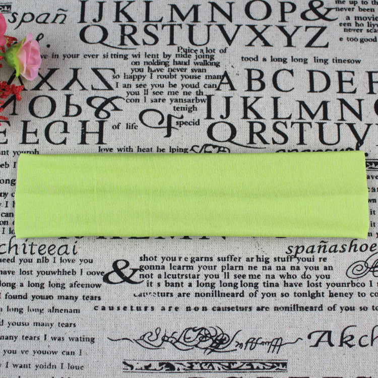 Picture of Factory Direct Supply Korean Style Hair Accessories Yoga Headband Sports Headband Elastic Monochrome Hairband Headband Printable Pattern