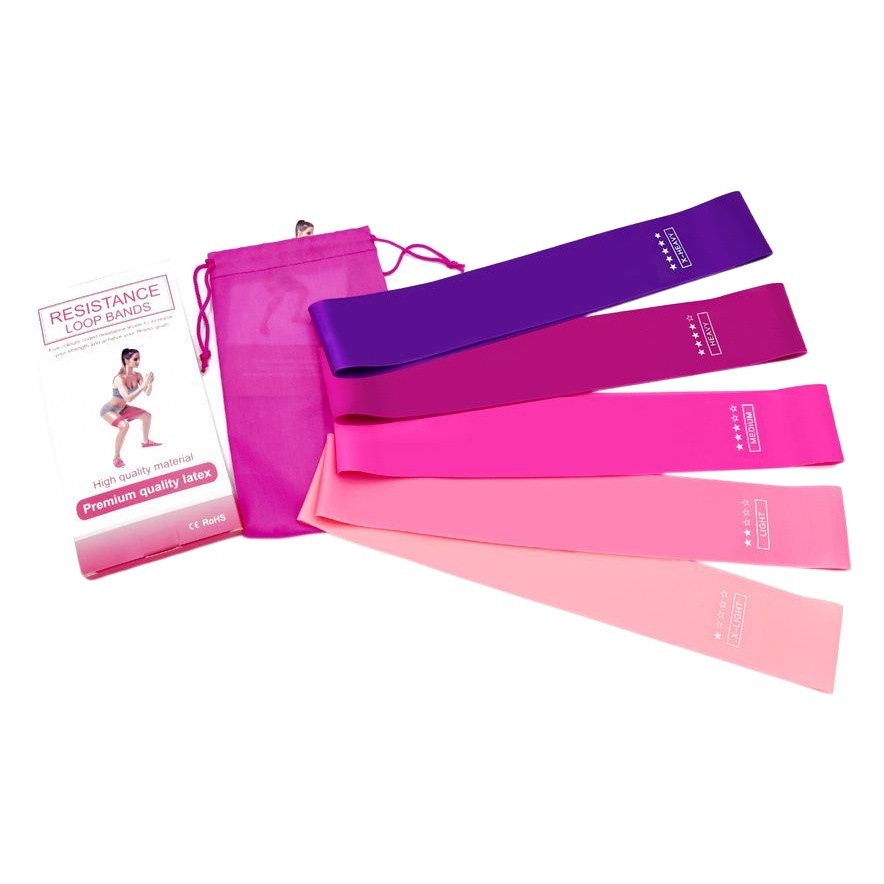 Red gradient tension belt fitness resistance belt strength training yoga elastic belt latex tension device explosion