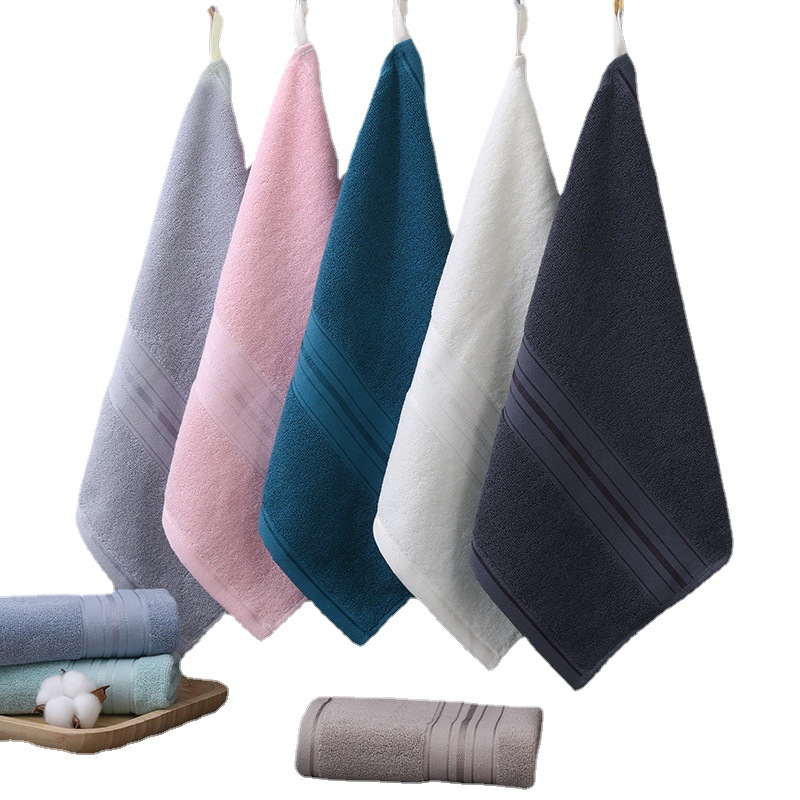Picture of Pure Cotton Type a Cotton Square Towel, Thickened and Soft, Plain Cotton Towel for Home Use, Children's Face Towel for Kindergarten