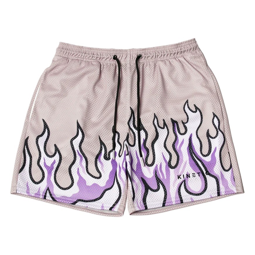 New Fashion Brand Joint Flame KINETIC Shorts Fitness Training Sports Running Quick-drying Basketball Shorts