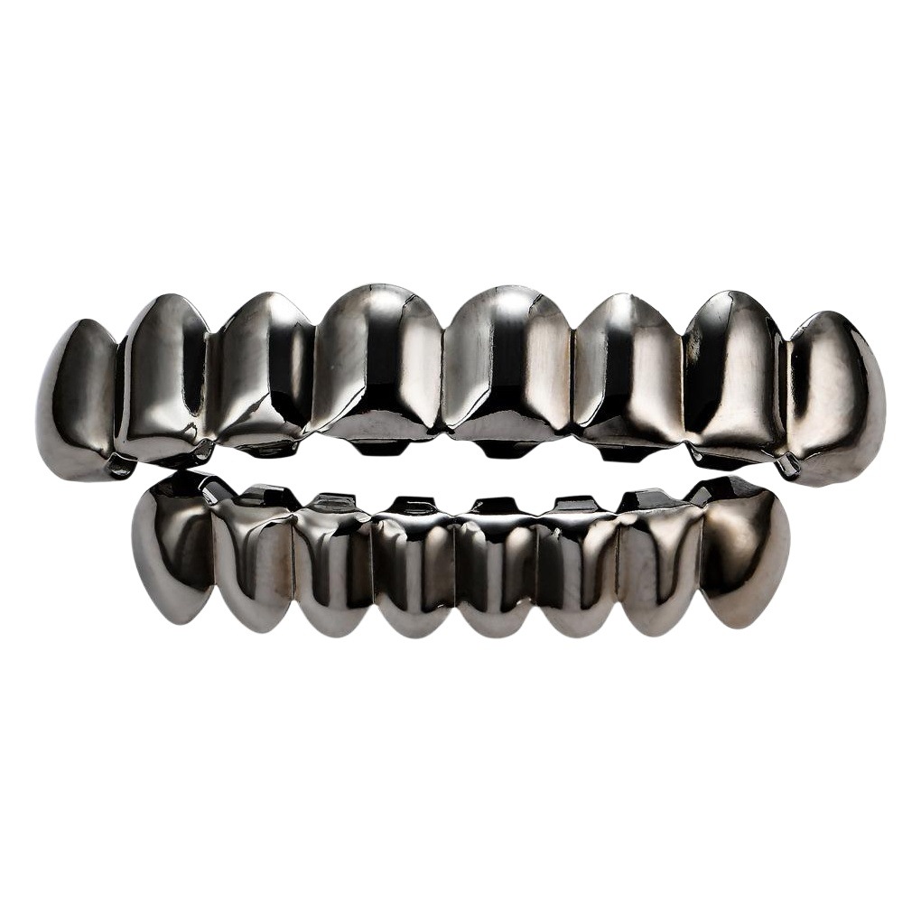 Europe and the United States HIPHOP hip-hop gold braces upper teeth 8 lower teeth 8 real gold plating 18K gold hip-hop braces wholesale