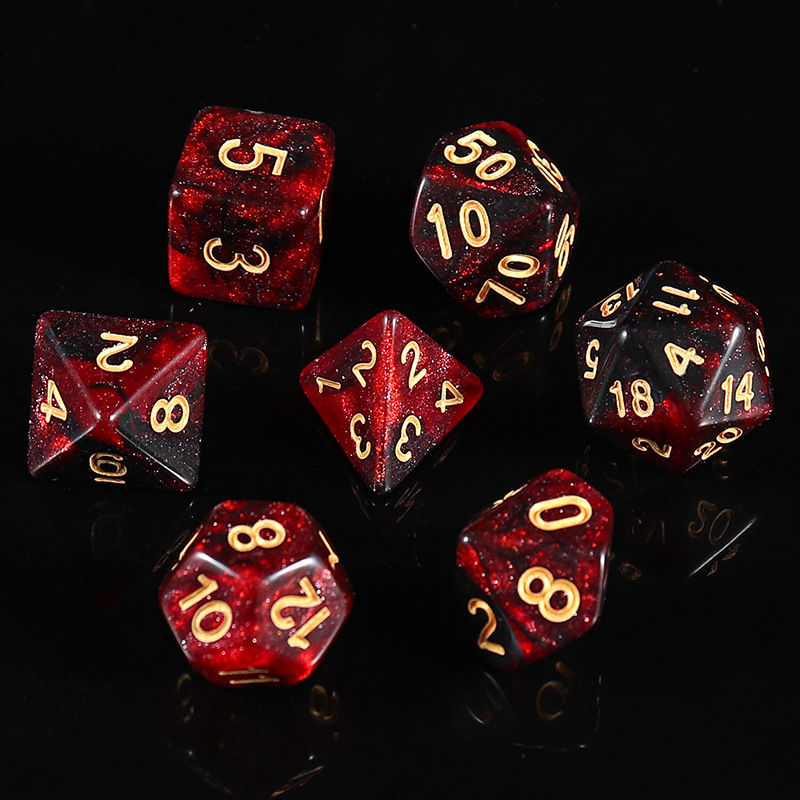 Picture of Star new multi-sided dice digital dice running group table game accessories 4/6/8/10/12/20 sieve props