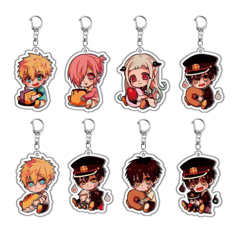 Interlayer ground binding young flower Zijun acrylic keychain pendant cartoon hand office peripheral cross-border in stock diy