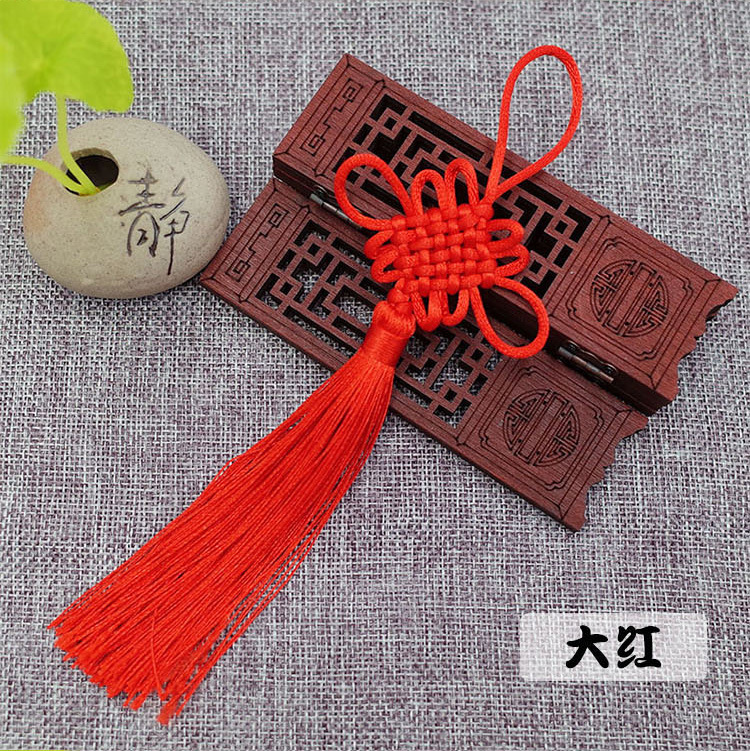 Picture of DIY Chinese knot pendant small size 6 knot handmade tassel tassel Chinese knot special holiday gift wholesale