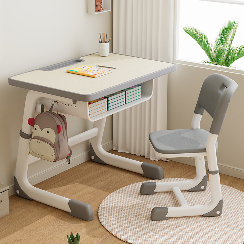 School Desks and Chairs, Children's Study Tables, Small Household Homework Desk Sets, Liftable Primary School Students' Writing Desks