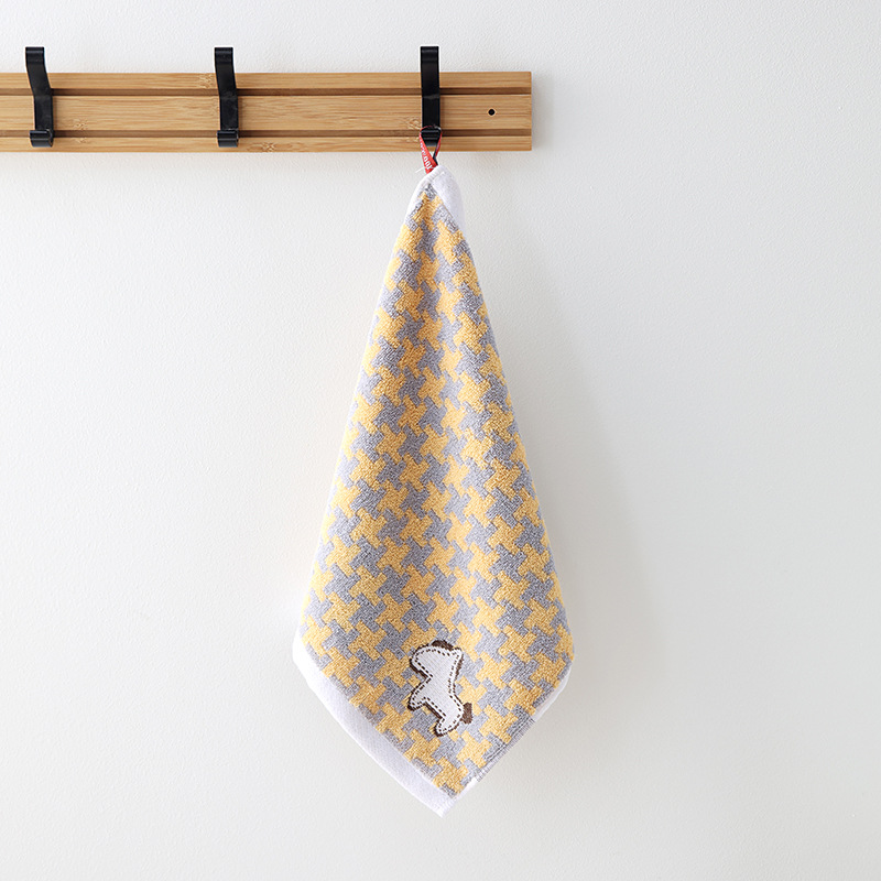 Picture of Cotton Hangable Small Square Household Hand Wipe Face Wipe Cotton Face Towel Soft Absorbent No Hair Drop Unisex