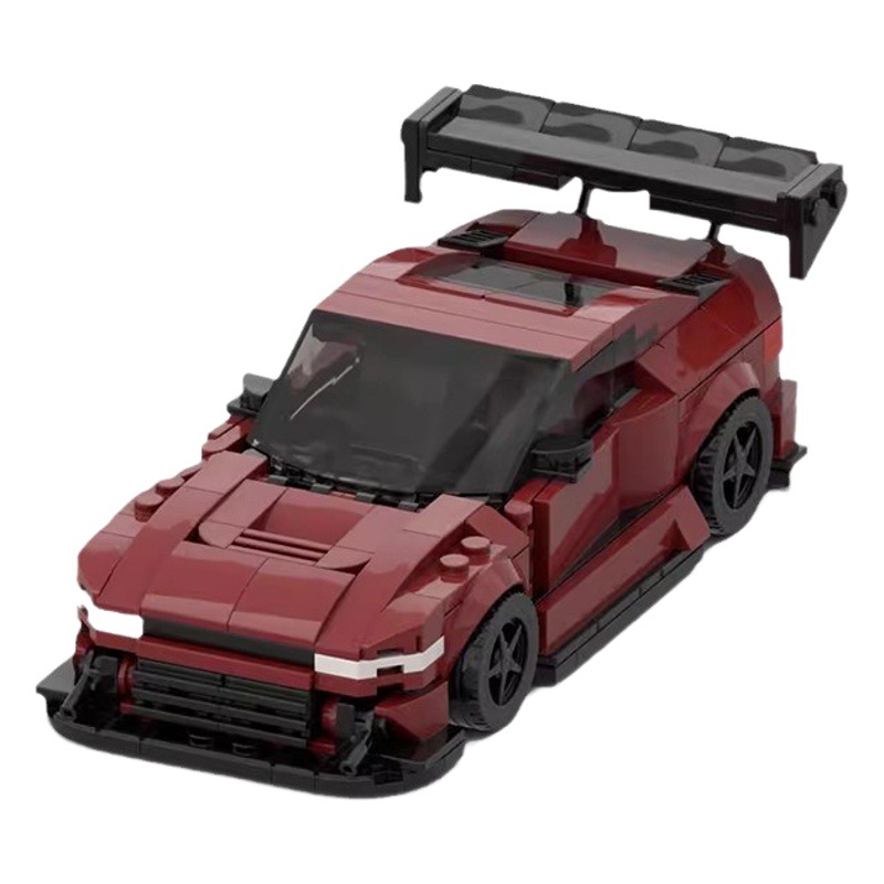 Creative Domestic Moc Compatible Lego Building Blocks Speed8 Grids Car Nissan 240Sx Silvia Educational Car Model